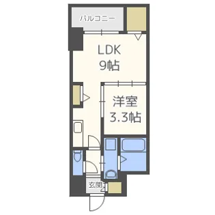 セレニテ本町グランデ【6階】の間取り