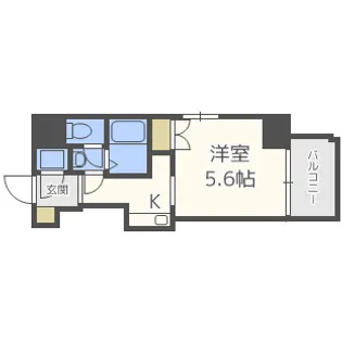 VERDE EBISU【7階】の間取り