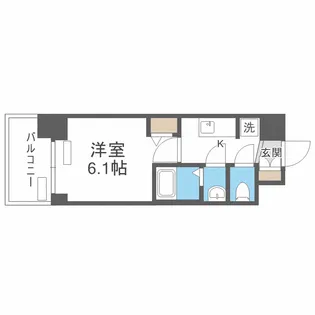 プレサンス南堀江ザ・センス【9階】の間取り