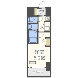 エステムコートディアシティWEST【5階】の間取り