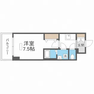 エスプレイス大阪ガルフレジデンス【12階】の間取り