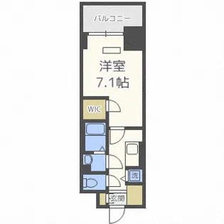 エスプレイス大阪ガルフレジデンス【8階】の間取り