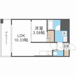 プレジオ弁天町EURO【3階】の間取り