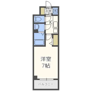 エスリード難波グレイス【6階】の間取り