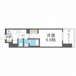 Luxe難波南【11階】の間取り
