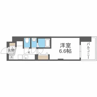 Luxe難波南【7階】の間取り