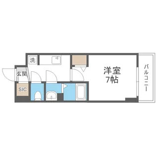 City Lux Namba South【15階】の間取り