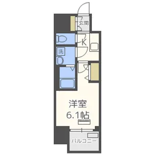 レオンコンフォート難波リオ【2階】の間取り