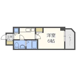 S-RESIDENCE北浜【5階】の間取り