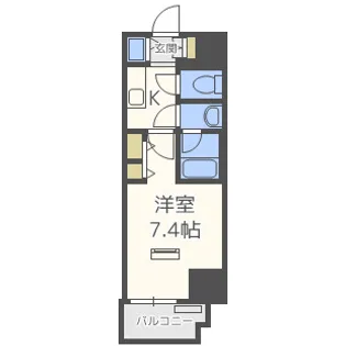 レオンコンフォート北浜【12階】の間取り