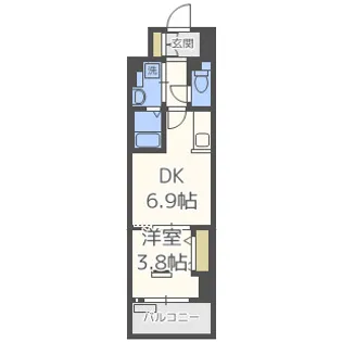 レオンコンフォート本町東Ⅱ【4階】の間取り