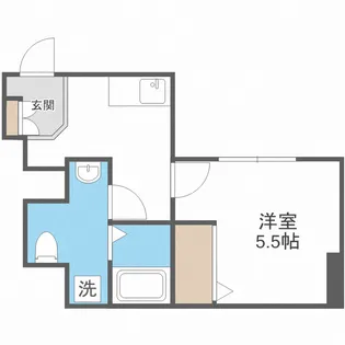 グランドゥール九条【1階】の間取り