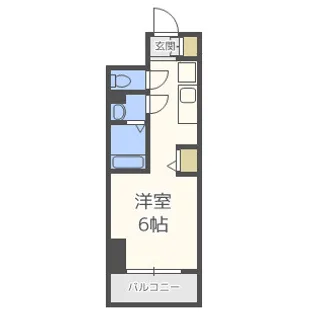 プレサンス福島ニューゲート【6階】の間取り