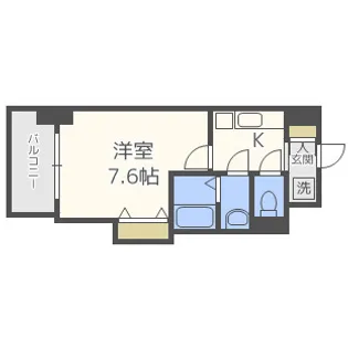 LUXE新大阪Ⅳ【607号室】の間取り