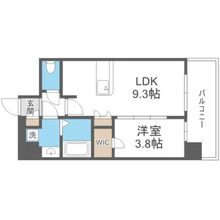 プレサンス難波デヴァンテ【13階】の間取り