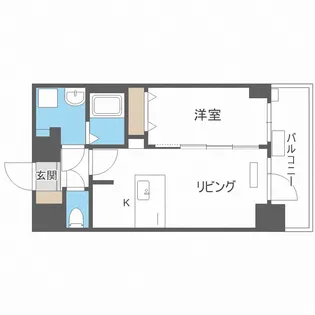 プレサンス難波ヴィータ【12階】の間取り