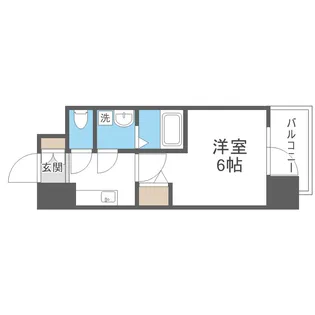 エスリード難波ALLURE【3階】の間取り