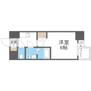 エスリード難波ALLURE【3階】の間取り