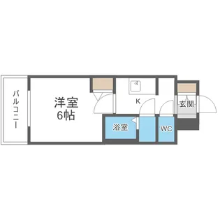 ファステート難波ヴィラント【2階】の間取り