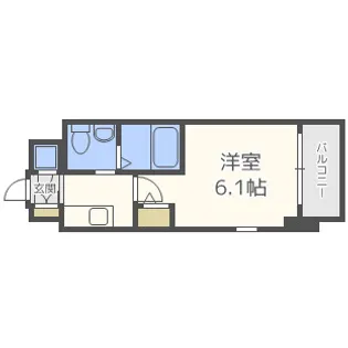 エスリード福島WEST【12階】の間取り