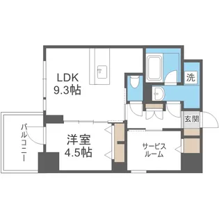 S-RESIDENCE福島diverse【3階】の間取り