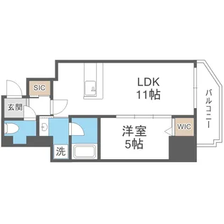 フェルザ福島【9階】の間取り