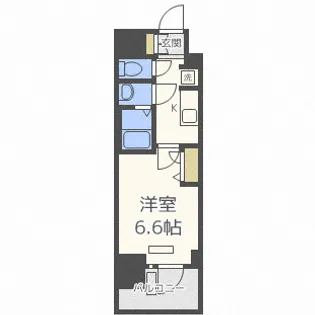 プレサンス四天王寺前夕陽ヶ丘アクティ【10階】の間取り