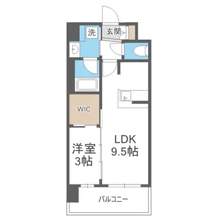 コンフォリア・リヴ新大阪西宮原ソルテラス【8階】の間取り