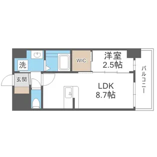 セレニテ新大阪グランデ ミリュー【11階】の間取り