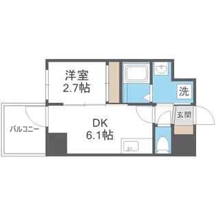 セレニテ新大阪グランデ ミリュー【13階】の間取り