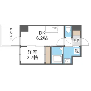 セレニテ新大阪グランデ ミリュー【7階】の間取り