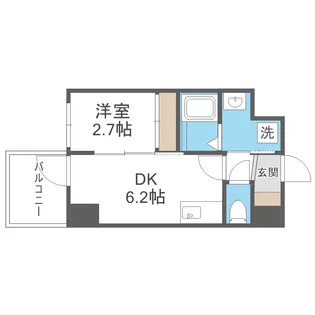 セレニテ新大阪グランデ ミリュー【9階】の間取り