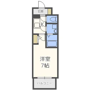 エスリード京橋グランテラス【11階】の間取り