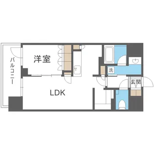 ザ・パークハビオ都島フロント【9階】の間取り