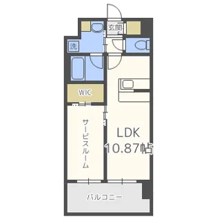 プレジオ内代【4階】の間取り