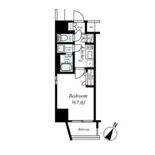 ファーストステージ江戸堀パークサイド【11階】の間取り