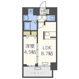プレサンス大阪 DOMECITYワンダー【14階】の間取り