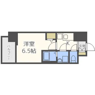 エスリード大阪城南グランデュクス【5階】の間取り