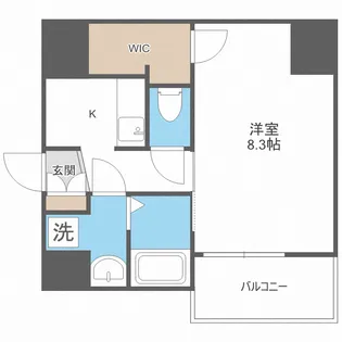 エスリード大阪城クローグ【13階】の間取り