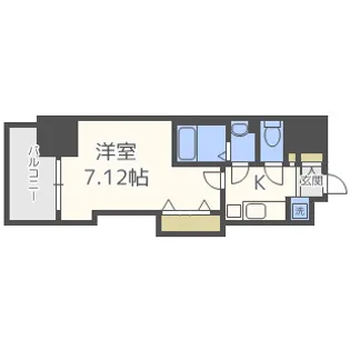 Luxe天神橋【8階】の間取り