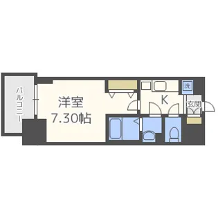Luxe天神橋【11階】の間取り