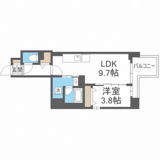 ハイデンス梅ヶ枝【10階】の間取り