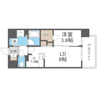 カーサレグラス森之宮【2階】の間取り