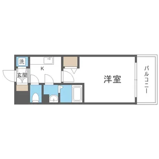 エスリードザ・カレント大阪【7階】の間取り