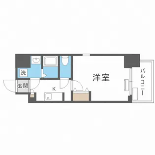 ポルト・ボヌール南堀江ミラージュ【6階】の間取り