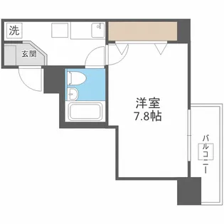フォーリアライズ難波フィデル【5階】の間取り