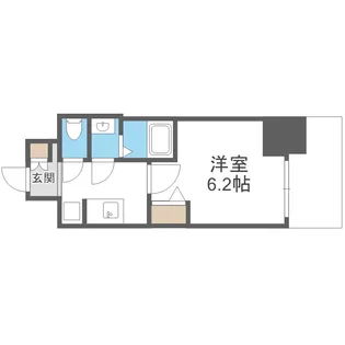 ファステート難波ラグジュ【4階】の間取り