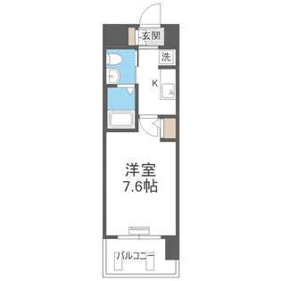 EC難波サウスプレイスⅤ エレージュ【8階】の間取り