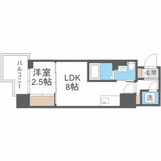 セレニテ難波プリエ【12階】の間取り