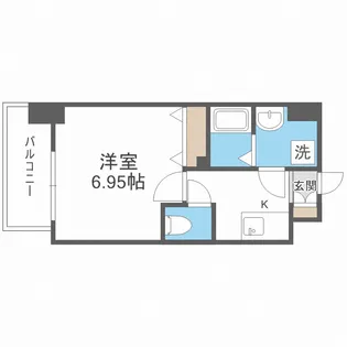 フォーリアライズ難波シエロ【10階】の間取り